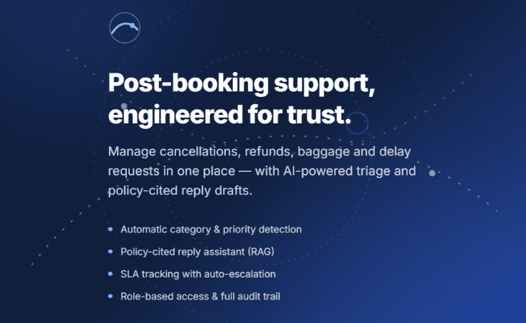 Skydesk — AI-Assisted Airline Support Platform